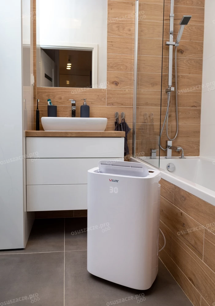 Osuszacz powietrza Welltec DHN50 - może być używany w łazienkach